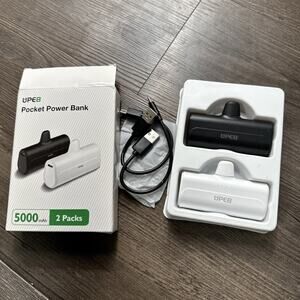 UPEB Pocket Power Bank iPhone 2 Pack 5000mah